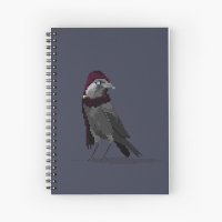 AdventureBirds Sneaky Jackdaw Notebook - RedBubble